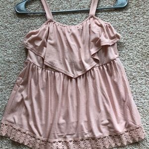 Cute ruffle tank top